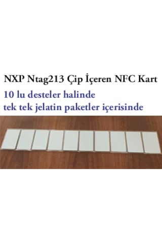 Dijital Kartvizit İçin Nfc 213 Kart Ntag213 144Byte Kapasite 200 Adet