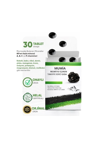 Mumiyo & Shilajit 30 Tablet X 3'lü Paket