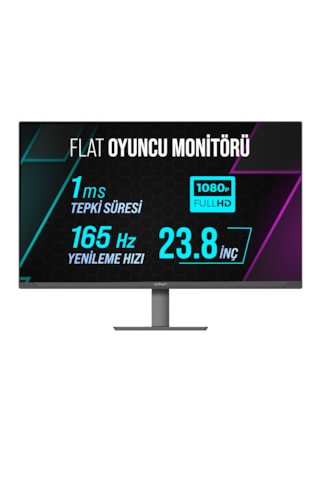 Warp WRP24-165-B 23.8" 165 HZ 1 MS RGB Flat (HDMI + DP) Freesync + G-Sync Full HD Oyuncu Monitörü