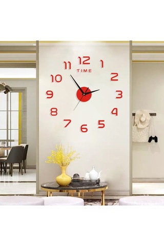 Monyee Akrilik Gecesi Parlayan Sessiz Duvar Saati - Modern Dekoratif Dıy Takımyıldız Desenli 40cm Gümüş Renk Çok Renkli