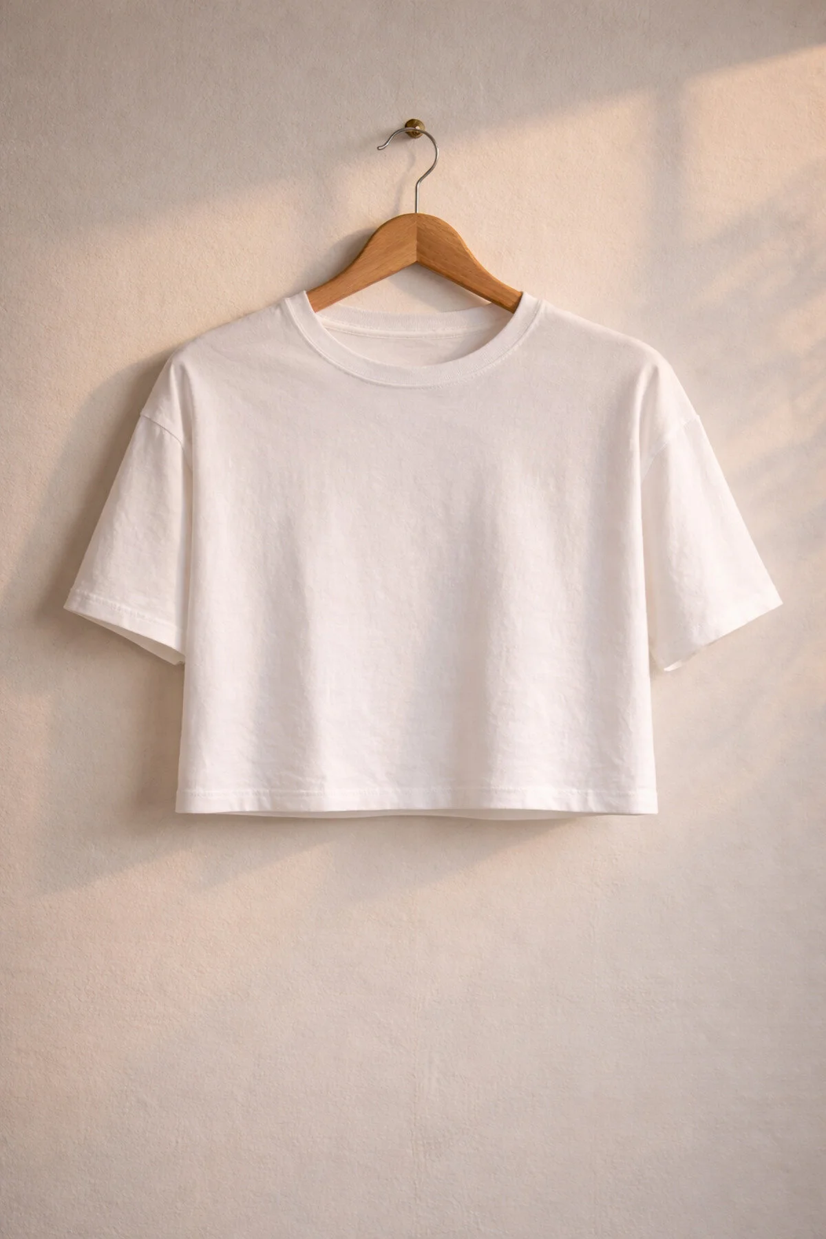 Siempre Basic Oversize Kadın T-shırt Ekru