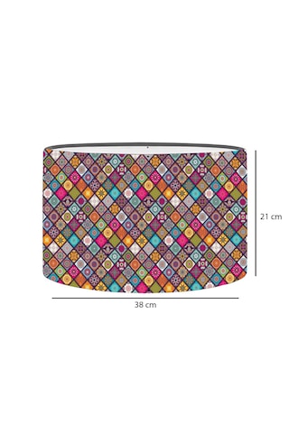 Homing Victoria Çini Desenli Rustik Yedek Lambader Başlığı