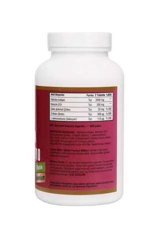 Collagen Coenzyme Q10 Biotin Zinc Selenium 180 Tablet