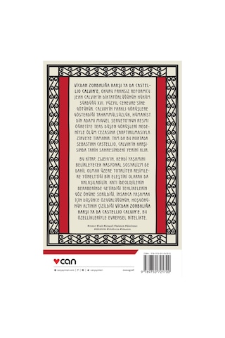Vicdan Zorbalığa Karşı Ya Da Castellio Calvin’E - Stefan Zweig - Can Yayınları