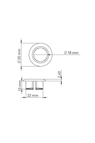 Yapıtaşı Yt114b Beyaz Üniversal Lavabo Taşma Delik Yüzüğü Beyaz