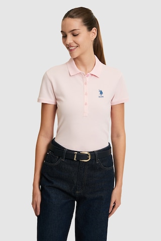 U.s. Polo Assn. Kadın Açık Pembe Tişört Basic 50321798-vr078 Acık Pembe
