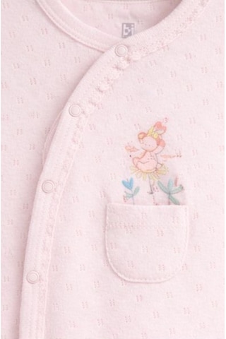 For My Baby Sevimli Tavşan Desenli Kız Bebek Tulum Pembe