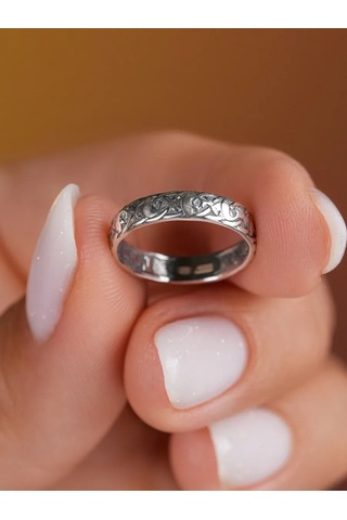 Lucente Kurtarıp Kolla 925 Gümüş Yüzük 214887614 Gri