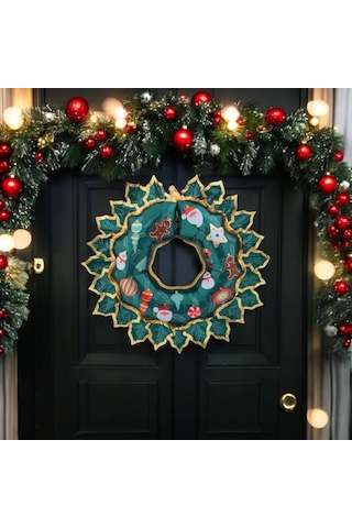 Yılbaşı Kapı Süsü Folyo Balon 80x67 Cm Çok Renkli