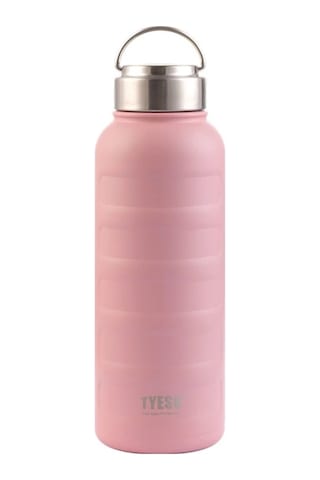 Paslanmaz Çelik Termos Su Şişesi 360ml Vakumlu Kapak Pembe İthal Ürün Pembe