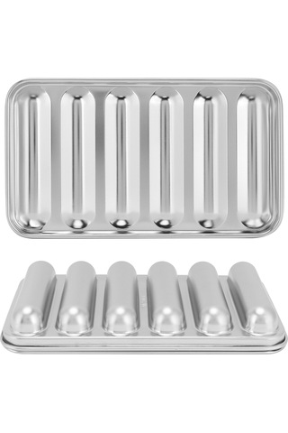 Shineyee 304 Paslanmaz Çelik Sosis Kalıbı - Fırın/buğulama Uyumlu, Kolay Demoldo, Sağlıklı Bebek Yemekleri İçin Multifonksiyonluk Diğer