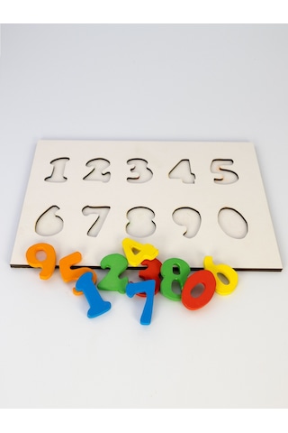 CapellaWoodWorks Bul Tak Puzzle Oyunu Rakamlar Sayılar
