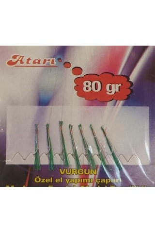 Vurgun 80Gr Kısa Köstek Yeşil Organze Çapari 7Li