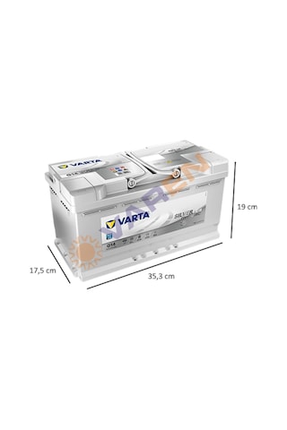 Varta Akü 12 V 95Ah Amper Agm G14-A5 Start Stop Akü