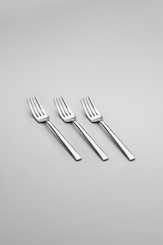 Dalyan Sade 12 Adet Tatlı Çatal Takımı Gri