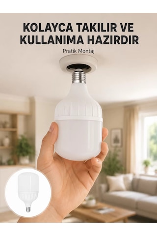Acil Durumlara Uygun Şarjlı Torch Led Ampul 30 Watt Yeni Nesil Belirtilmemiş