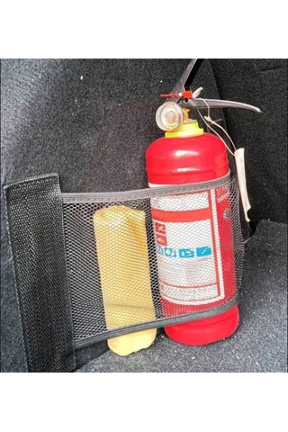 Yangın Tüpü Tutucu Ve Organizer & Fileli Bagaj Çanta Tutma Lastigi