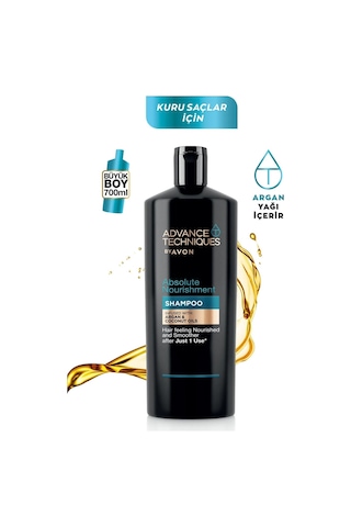 Avon Advance Techniques Argan Yağı İçeren Şampuan 700 ML + Saç Kremi 250 ML + Saç Serum 30 ML