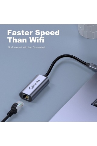 Tongxida Qgeem Ua05-a Usb 3.0 Ethernet Adaptörü, Usb Rj45 Lan Dönüştürücü, 547447426