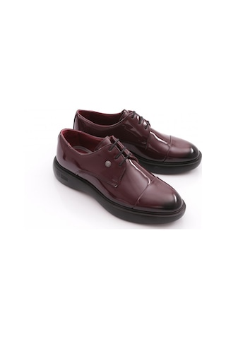 Dgn 2570916 Erkek Klasik Ayakkabı Bordo Rugan