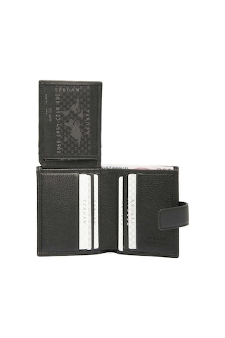 Tergan Siyah Deri Erkek Cüzdan - S1ce00001623-a6f Siyah