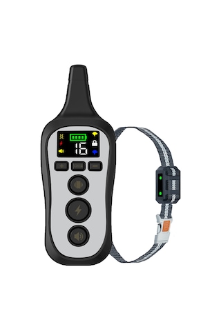 Köpek Tasması Barker, Uzaktan Kumandalı Köpek Eğitmeni Ultrasonik Elektrik Şok Tasması Köpek Eğitim -siyah