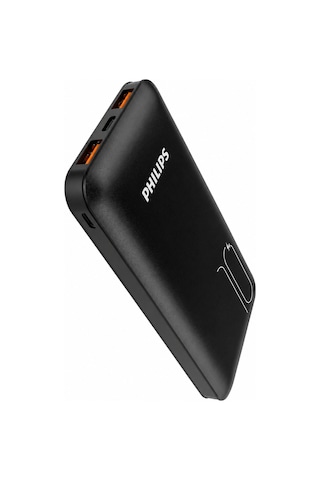 Philips DLP6812CB/69 10.000 mAh QC 3.0 Type-C - 2x USB-A Powerbank Siyah