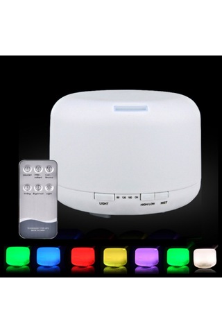 Suofeng 500ml Uyumlu Led Işık Ve Uzaktan Kumanda İle Ultrasonik Nemlendirici Aromaterapi Dağıtıcı Avrupa Standartı