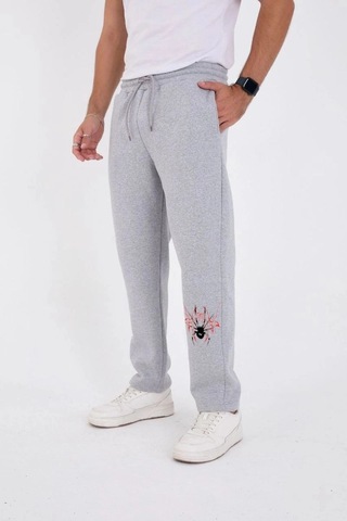 Freedom Store Erkek Üç İplik Baskılı Eşofman Pantolon - Gri