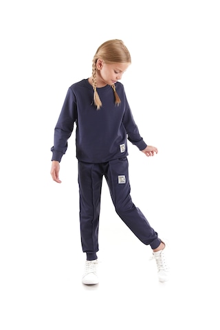 Ahengim Kız Çocuk Back To School Pamuklu Trend Eşofman Takımı Ak2529 Füme