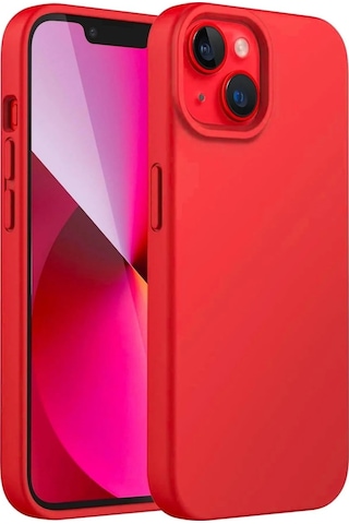 İphone 13/14 Uyumlu Lansman Kılıf Leke Kir Su Tutmayan Yüzey İçi Kadife Mükemmel Hissiyat Kirmizi