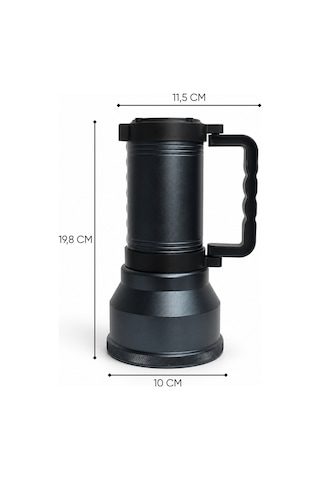 Şarj Edilebilir El Feneri - Şarjlı Projektör - 15 Watt - Dat - Dt-827 Çok Renkli