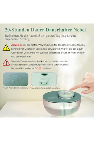 Lgq Mini Air Hava Nemlendirici 20 Db Süper Sessiz Soğuk Sis