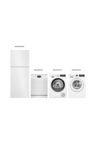 Siemens KD55NNWE0N - SN216W00DT - WQ41G2C0TR - WG42A2X3TR 4 Lü Çeyiz  Paketi