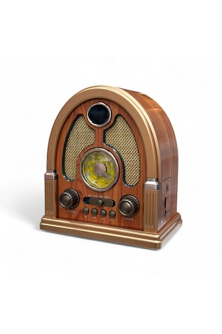 Rt-710a Ahşap Tasarım Nostalji Radyo,bluetooth Özellikli Eskitme Nostaljik Radyo