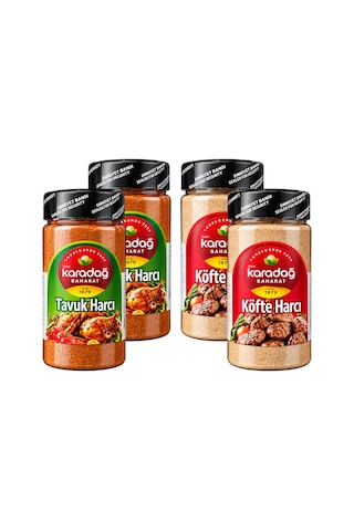 Karadağ Baharat Tavuk Ve Köfte Harcı 4 Lü Set