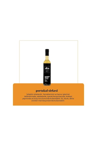 Alta Naturel Doğal Fermente Portakal Sirkesi 250 ML