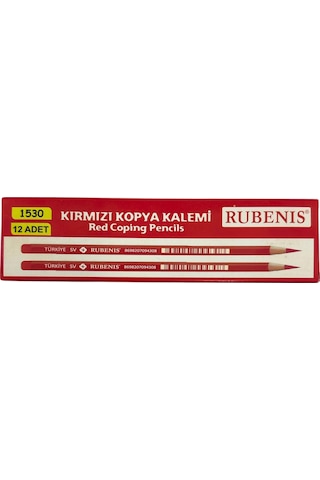 Rubenis Kopya Kırmızı Kalem 1 Düzine 12 Adet Kırmızı