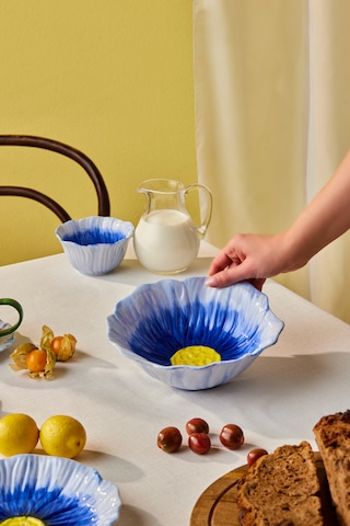 Karaca Bluebell Salata Kasesi 22 Cm mavi