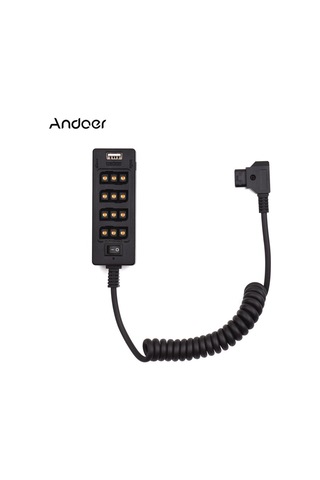Andoer D-tap B Tipi Soket D-tap Erkek-8 Portlu Güç Kaplosu D9817
