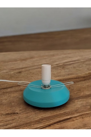 Su Kabağı Lamba Altlığı 15 Cm Çapında Mavi Renk Mavi