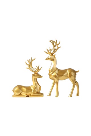 Reedark Modern Origami Geyik Dekorasyonu - Şık Ve Dayanıklı Beyaz Orta Boy Ev Aksesuarı Beyaz