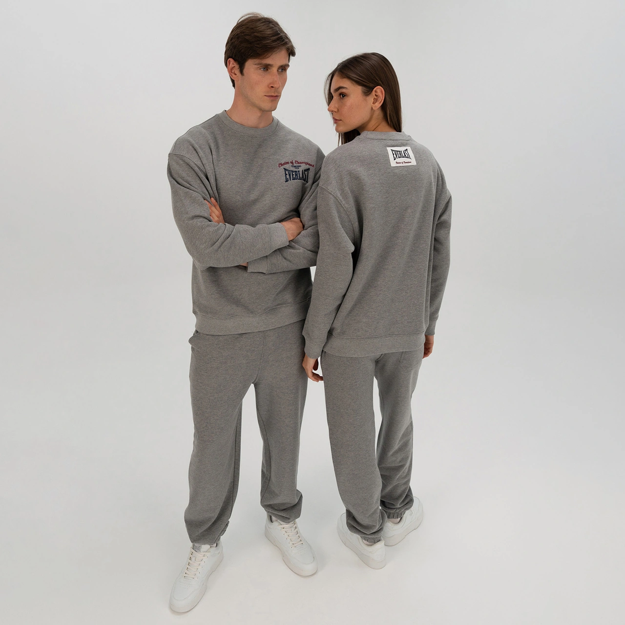 Everlast Heritage Champions Erkek Gri Sweatshirt Tm0101 Gri