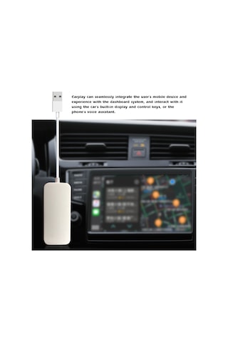 Symbee Siyah Carplay Modülü Araç Navigasyon Kutusu - Telefon Ve Panel Entegrasyonu, Kolay Kullanım, Sürüş Güvenliği Artırıcı Mikrofon Yok