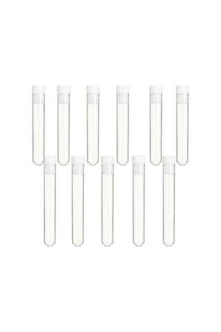 Kapaklı 100 Adet Deney Tüpü - 12x75 Mm Yuvarlak Dibi