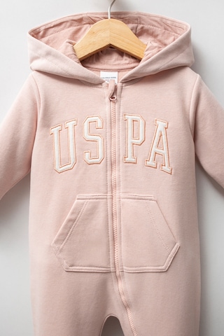 U.S. Polo Assn. Kız Bebek Pembe Tulum 5274-49055 Pembe