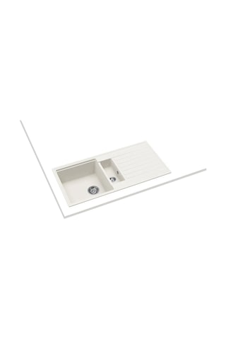 Teka Cliff 60 B-TQ 1.5 Hazneli Granit Mutfak Eviyesi Beyaz