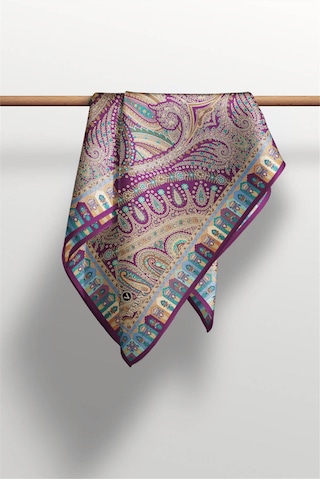 Twill İpek Eşarp Mürdüm-1 - 60776 Mürdüm