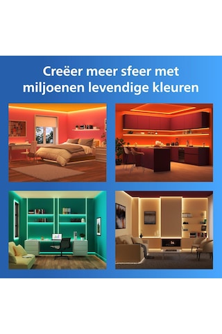 Lexroo Smart Lighting Rgb-led Şerit, 5 M, Tip C, 16 Milyon Renk, Ön Ayar. Işık Modları, Kesilebilir