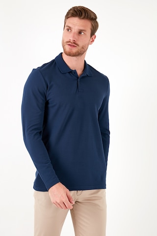 Buratti % 100 Pamuk Slim Fit Polo Yaka Erkek Sweat 5905707 Indigo
